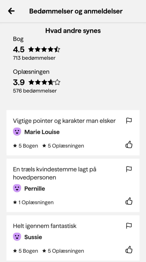 Det ender med os lydbog anmeldelse