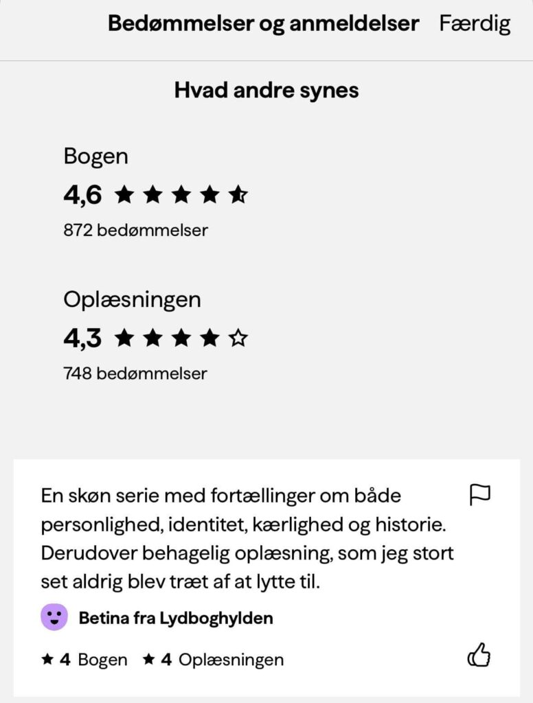 De syv søstre lydbog anmeldelse