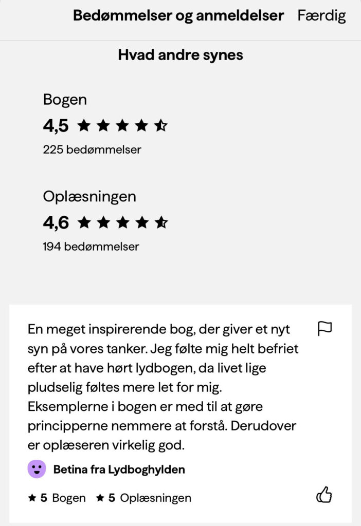 Dit selvhelbredende sind lydbog anmeldelse