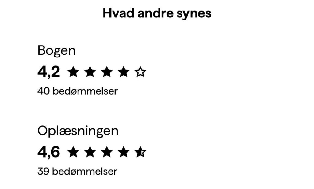 Under overfladen lydbog anmeldelser