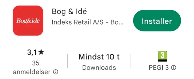 Anmeldelser af Bog & idés app