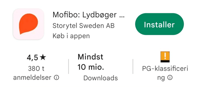 Anmeldelser af Mofibos app